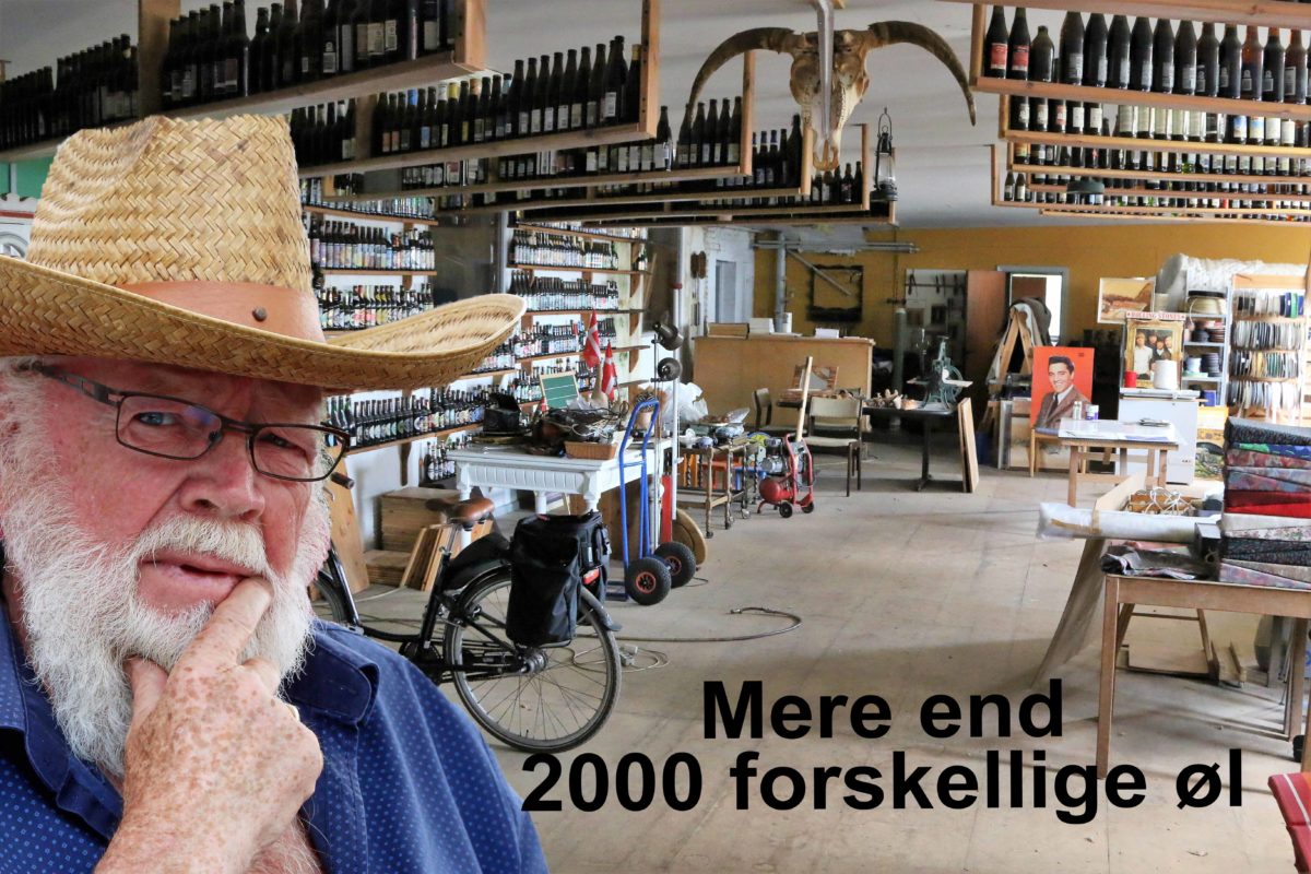 Fantastisk lidenskab for ølmærkater Calle har en samling på mere end