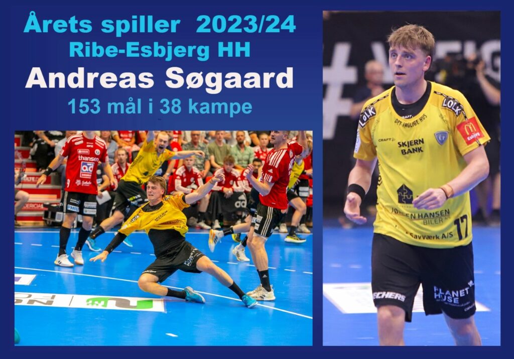 Årets spiller i Ribe-Esbjerg HH, Andreas Søgaard, modtog et flot TISSOT ...